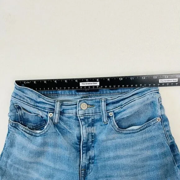 Lucky Brand Straight Ankle Crop Jeans 8/29 Mid Rise Dark Wash Denim - Picture 8 of 16